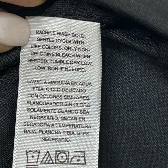 Destination Maternity Black Maxi Dress breezy flutter sleeve drapey skirt - Picture 8 of 14